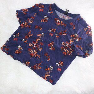 XXI Forever by Forever 21 Floral T-Shirt - Size Small